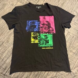 Karl‎ Lagerfeld Paris Colorful Portrait Karl Head T-shirt Men’s Size Small